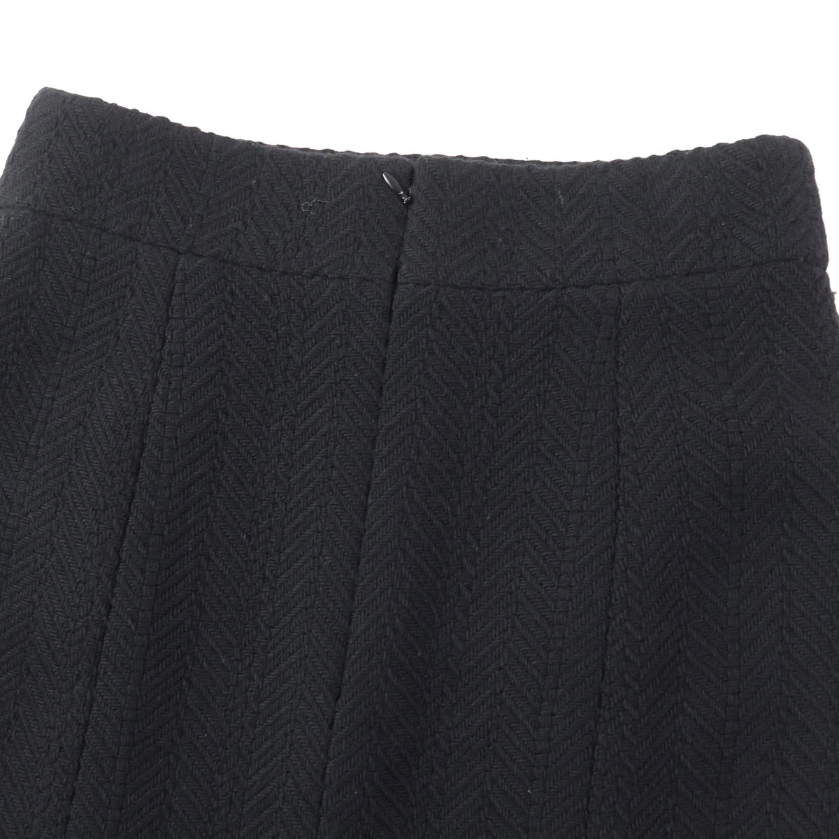 CHANEL skirt 06A P29800 wool black 40