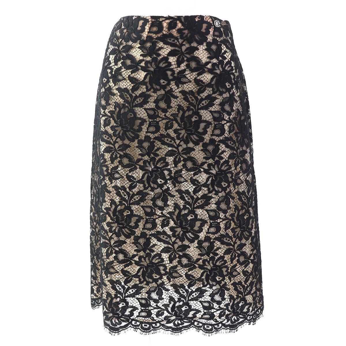 CHANEL Tight Skirt P64618V60643 cotton black 34