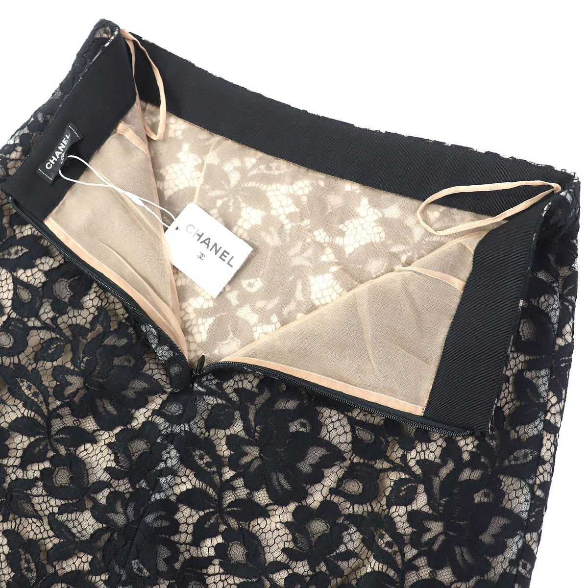 CHANEL Tight Skirt P64618V60643 cotton black 34
