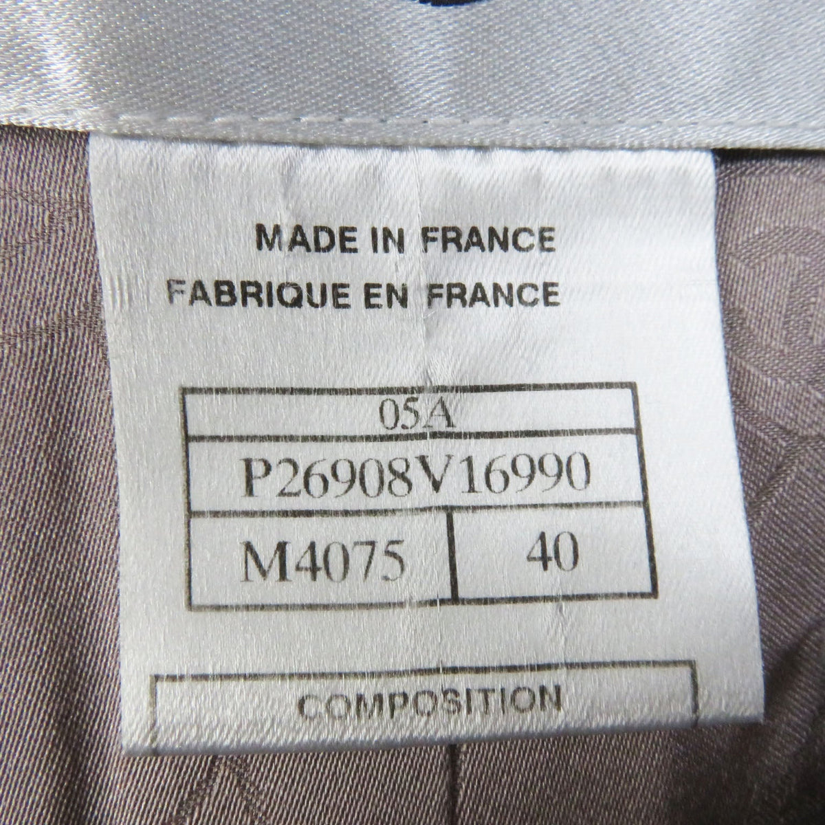 CHANEL tailored jacket 05A P26908 Outer: 40% wool, Outer: 20% mohair, Outer: 10% cotton, Outer: 10% acrylic, Outer: 10% silk, Outer: 6% nylon, 4% polyester, Lining: 96% silk, 4% polyurethane Multi Women 40 Used