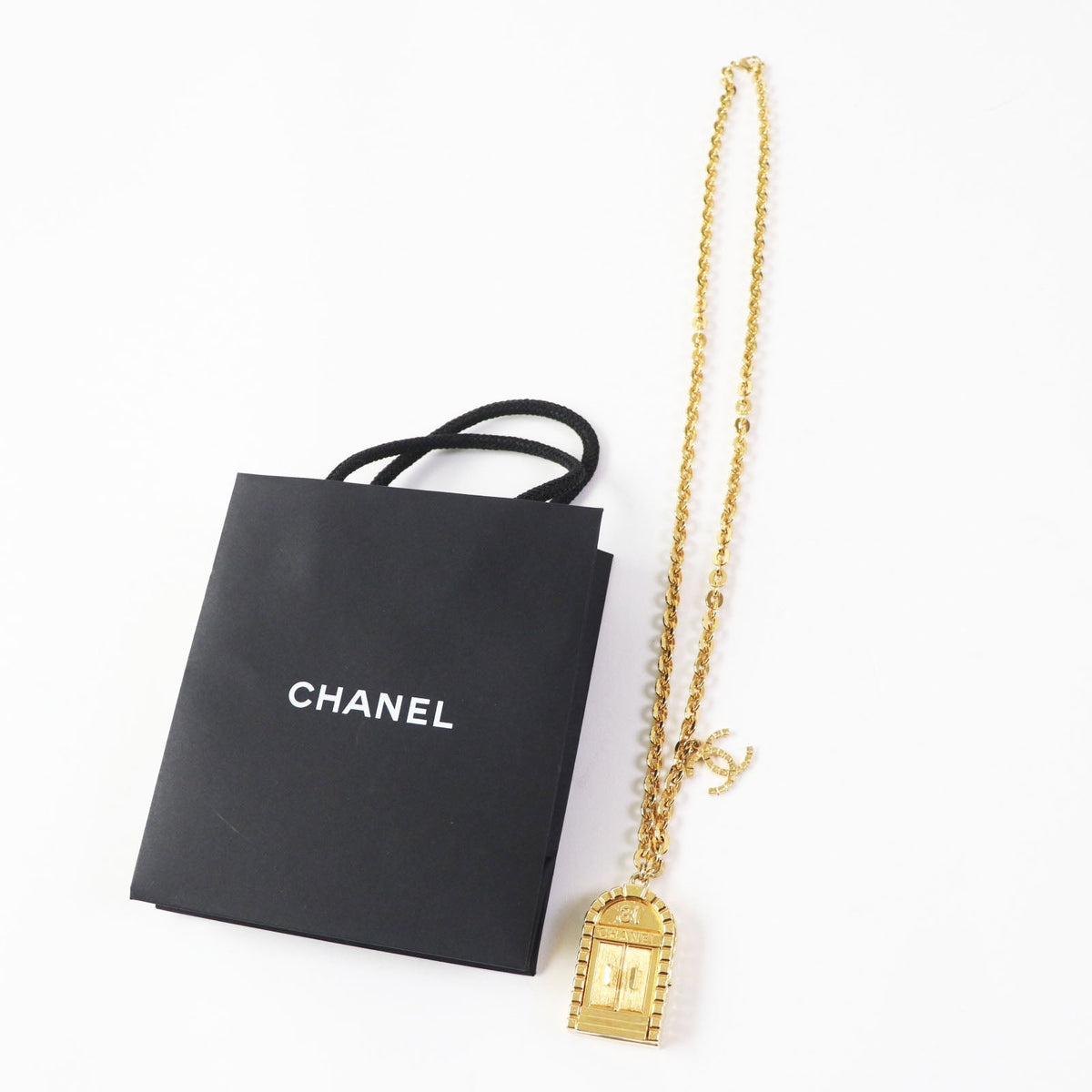 CHANEL Necklace AB8654 B22A Gold Plated gold