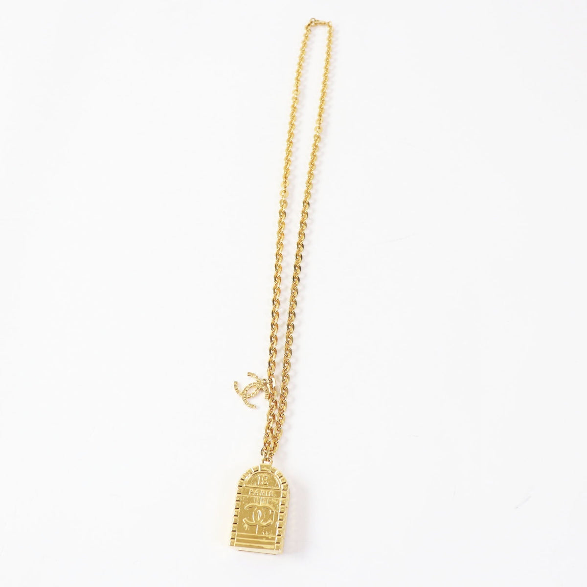 CHANEL Necklace AB8654 B22A Gold Plated gold
