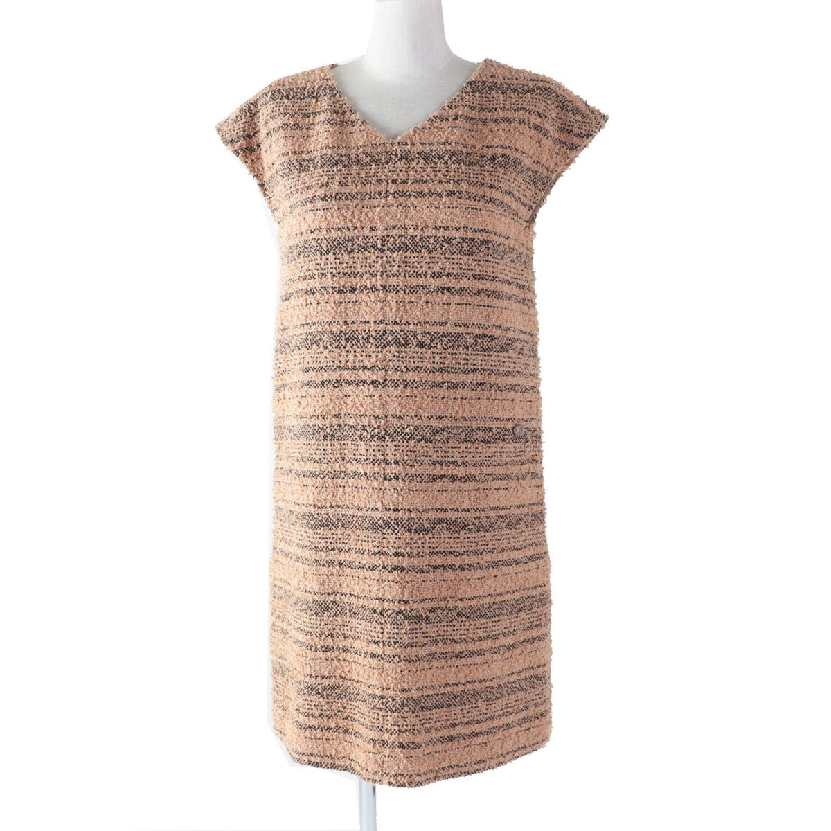 CHANEL one piece P57978 cotton Beige black 34
