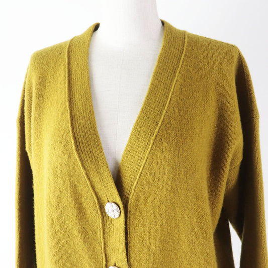 CHANEL cardigan P73835 wool Dark mustard type 36