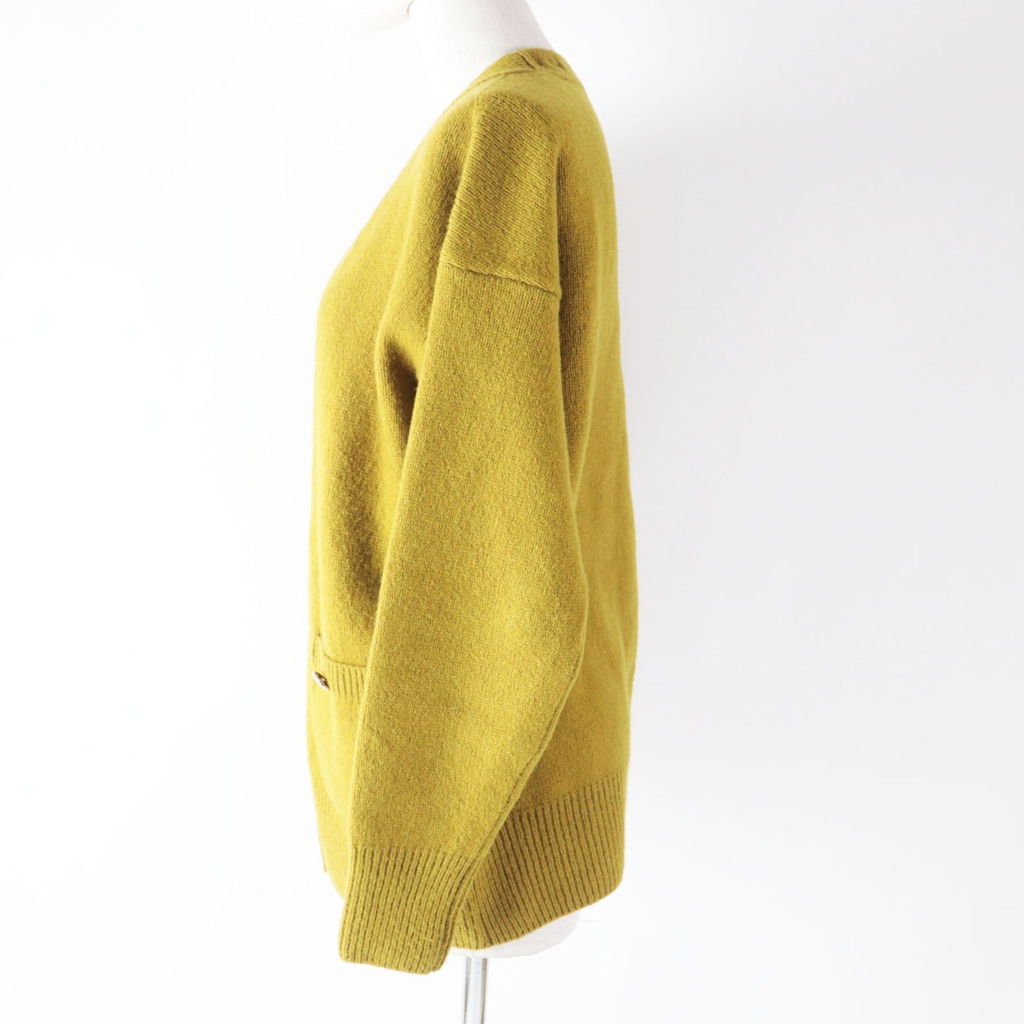 CHANEL cardigan P73835 wool Dark mustard type 36