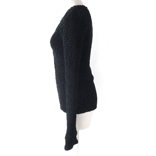 CHANEL cardigan 09P P35534 polyamide (nylon) Black type 34