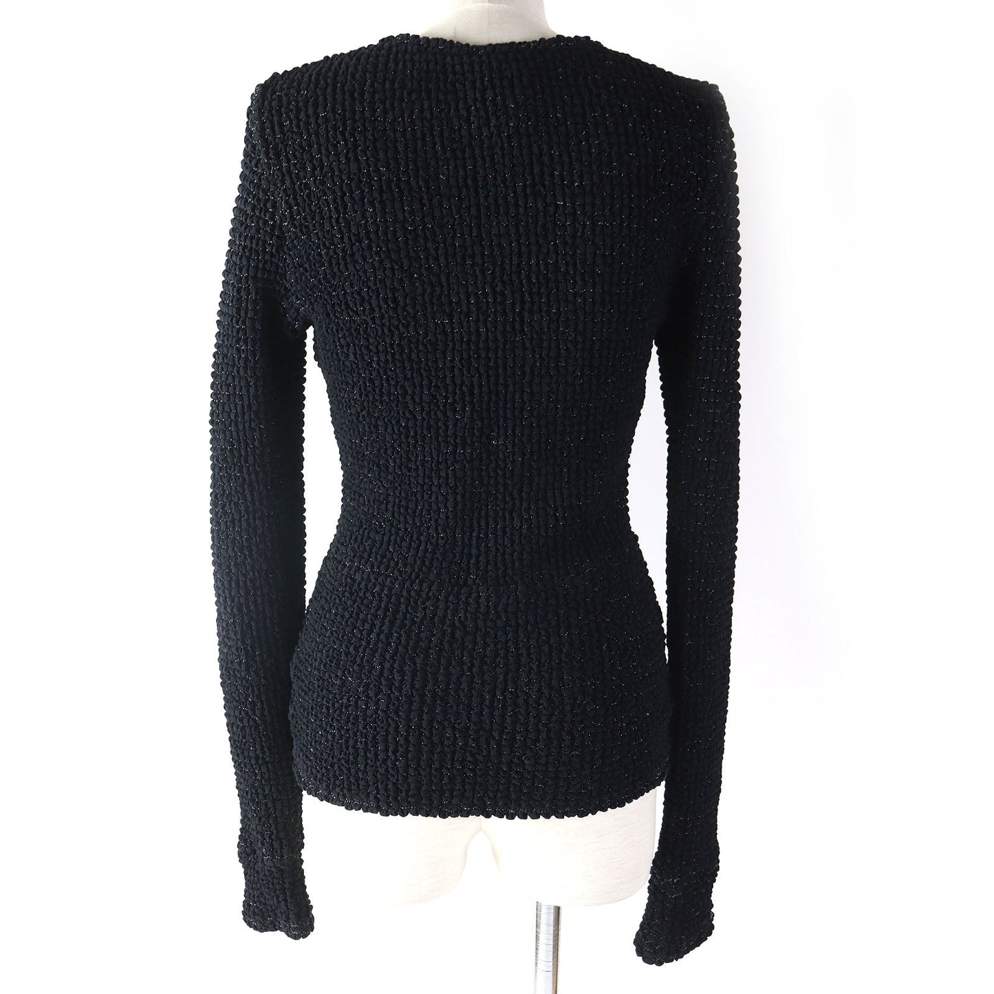 CHANEL cardigan 09P P35534 polyamide (nylon) Black type 34