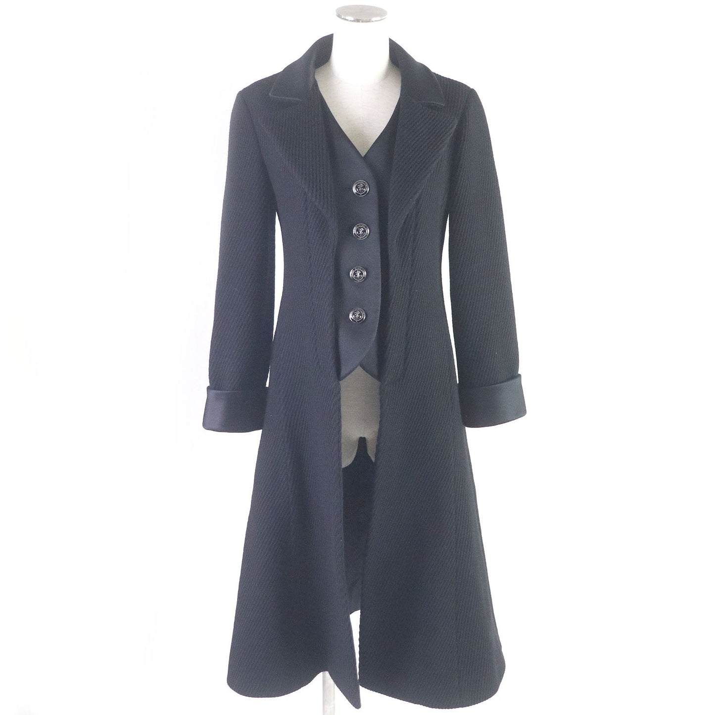 CHANEL Chester coat wool black 34