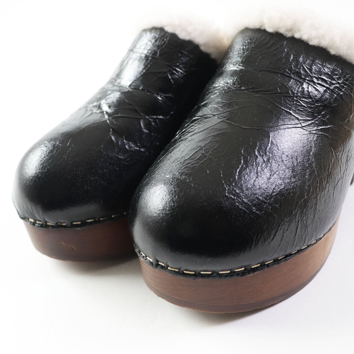 CHANEL Sandals G35368 Sheepskin Black brown 36