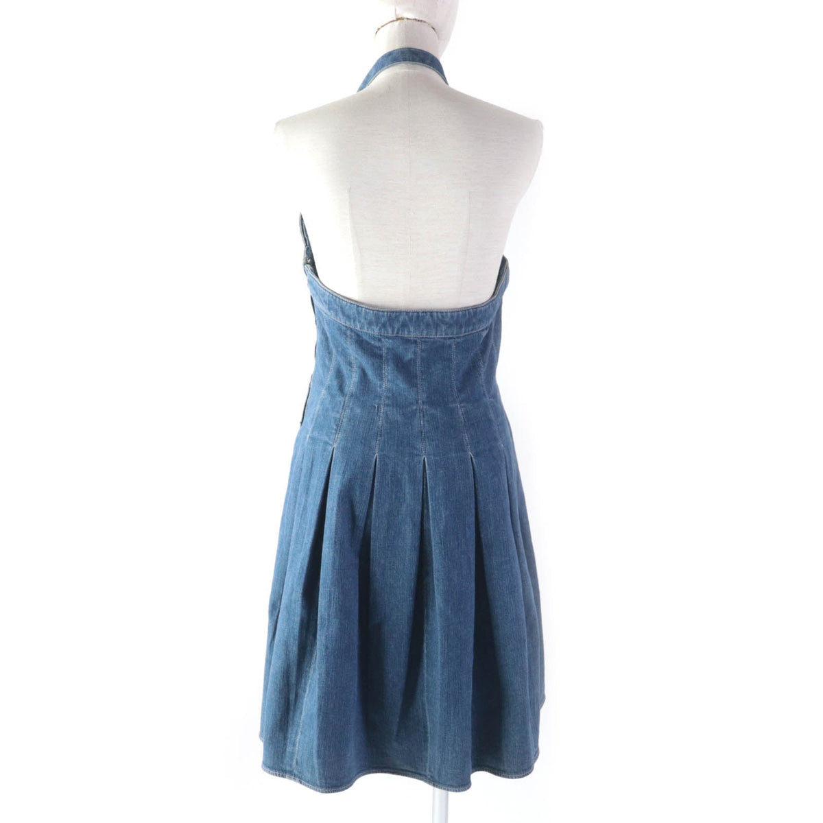 CHANEL one piece 07C P30000 cotton Indigo 40