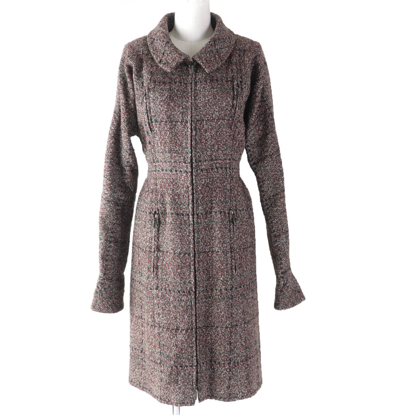 CHANEL A line coat P49823 wool multicolor 34