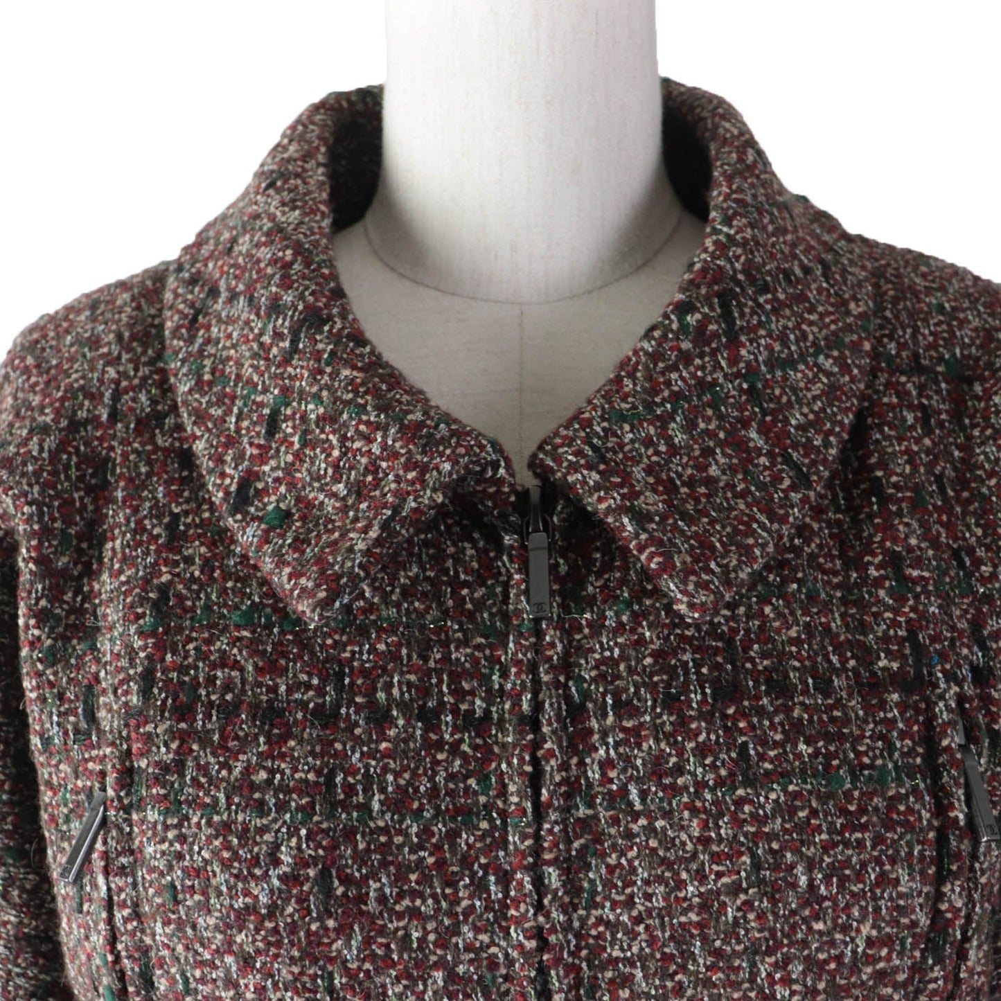 CHANEL A line coat P49823 wool multicolor 34