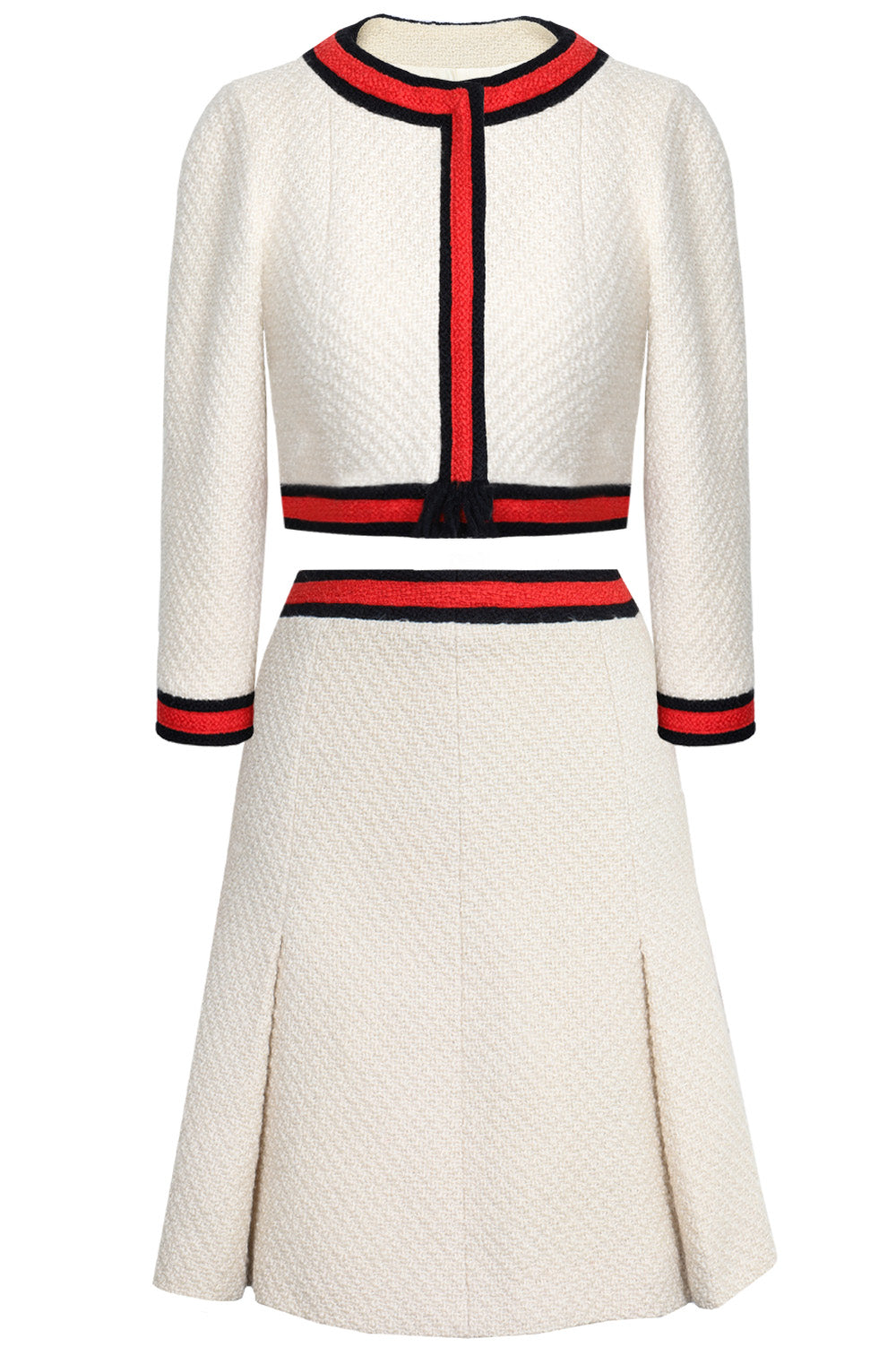CHANEL Two-Piece Tweed Beige 01A
