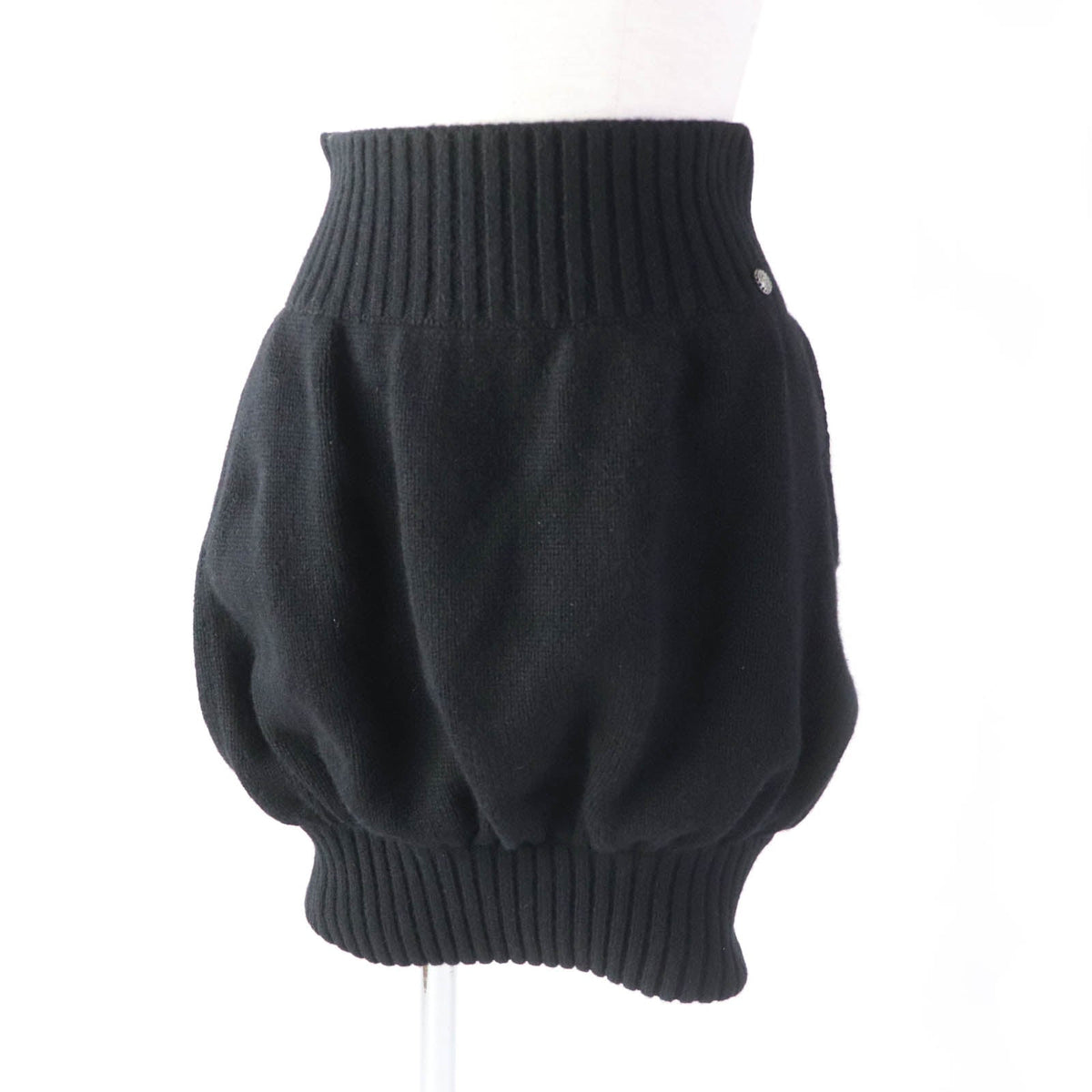 CHANEL skirt 08A P33485 cashmere black 36