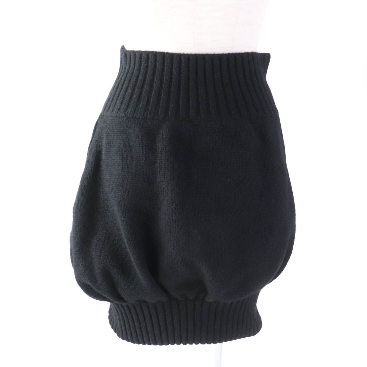 CHANEL skirt 08A P33485 cashmere black 36