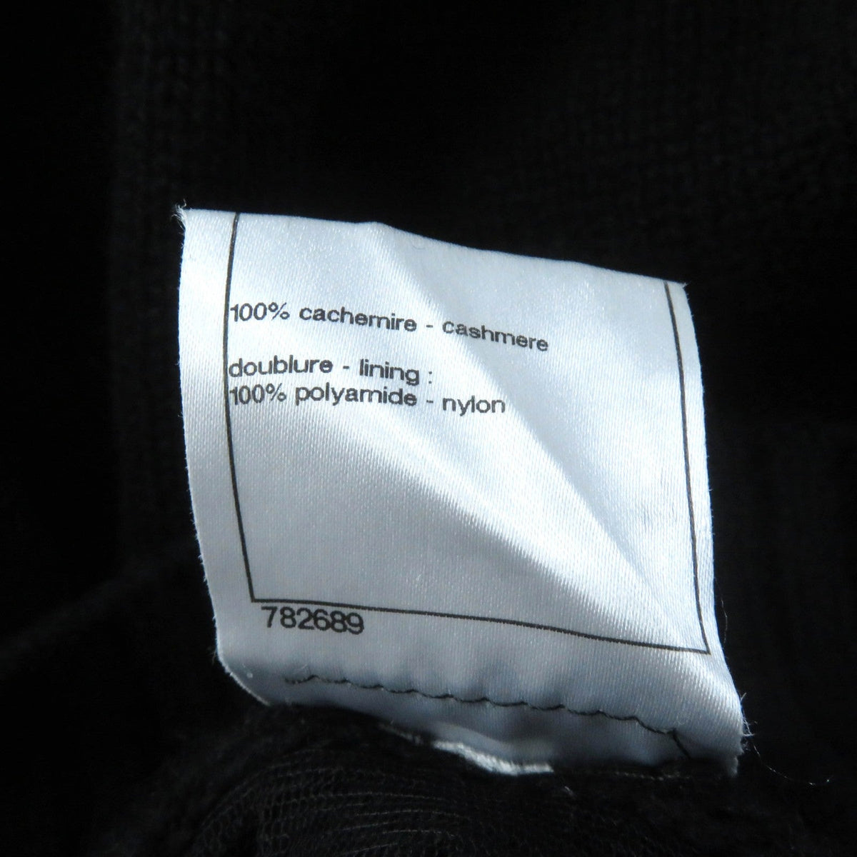 CHANEL skirt 08A P33485 cashmere black 36
