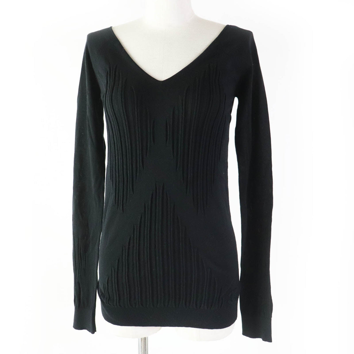 CHANEL knit P41369 cotton black 34