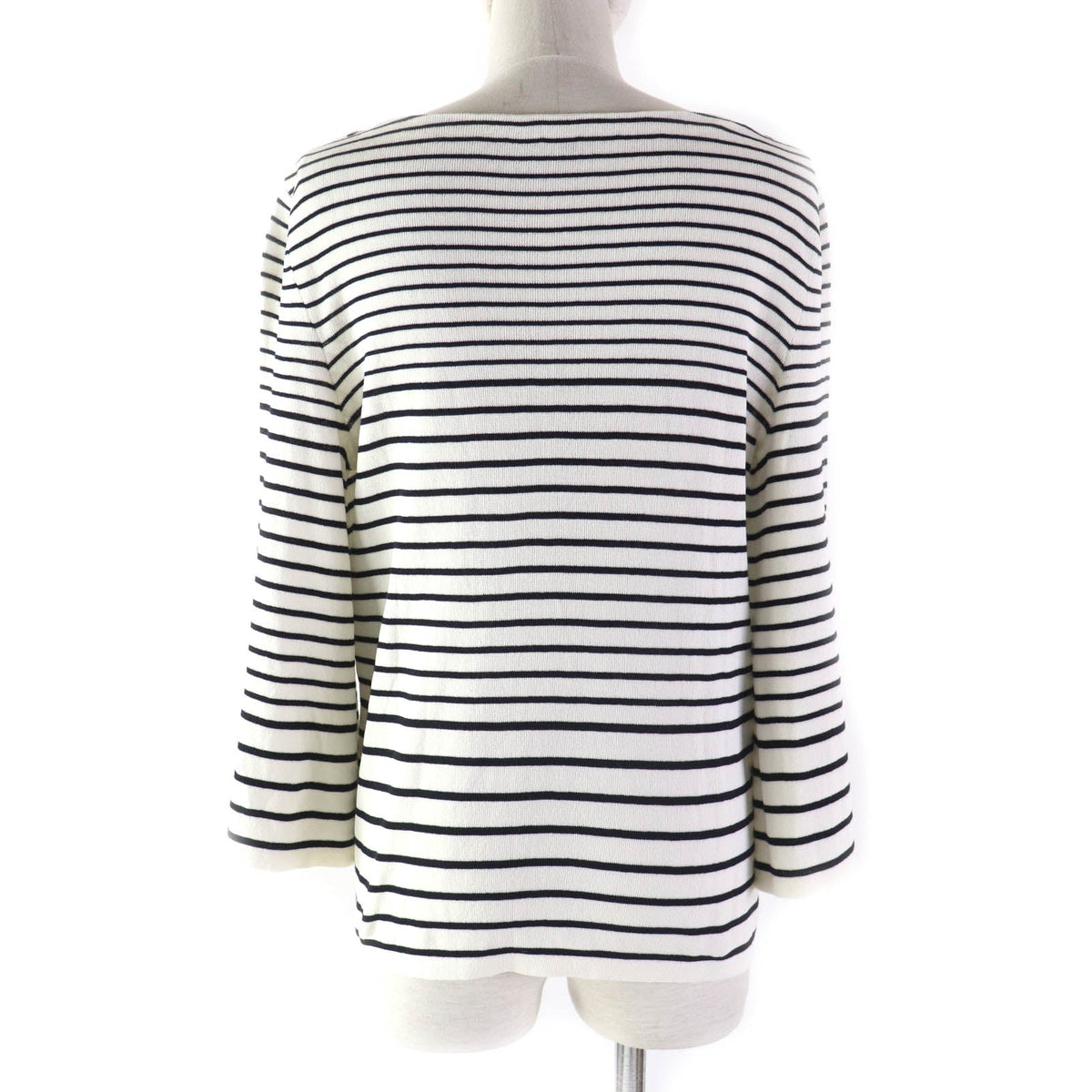 CHANEL knit P56071 paper White black 38