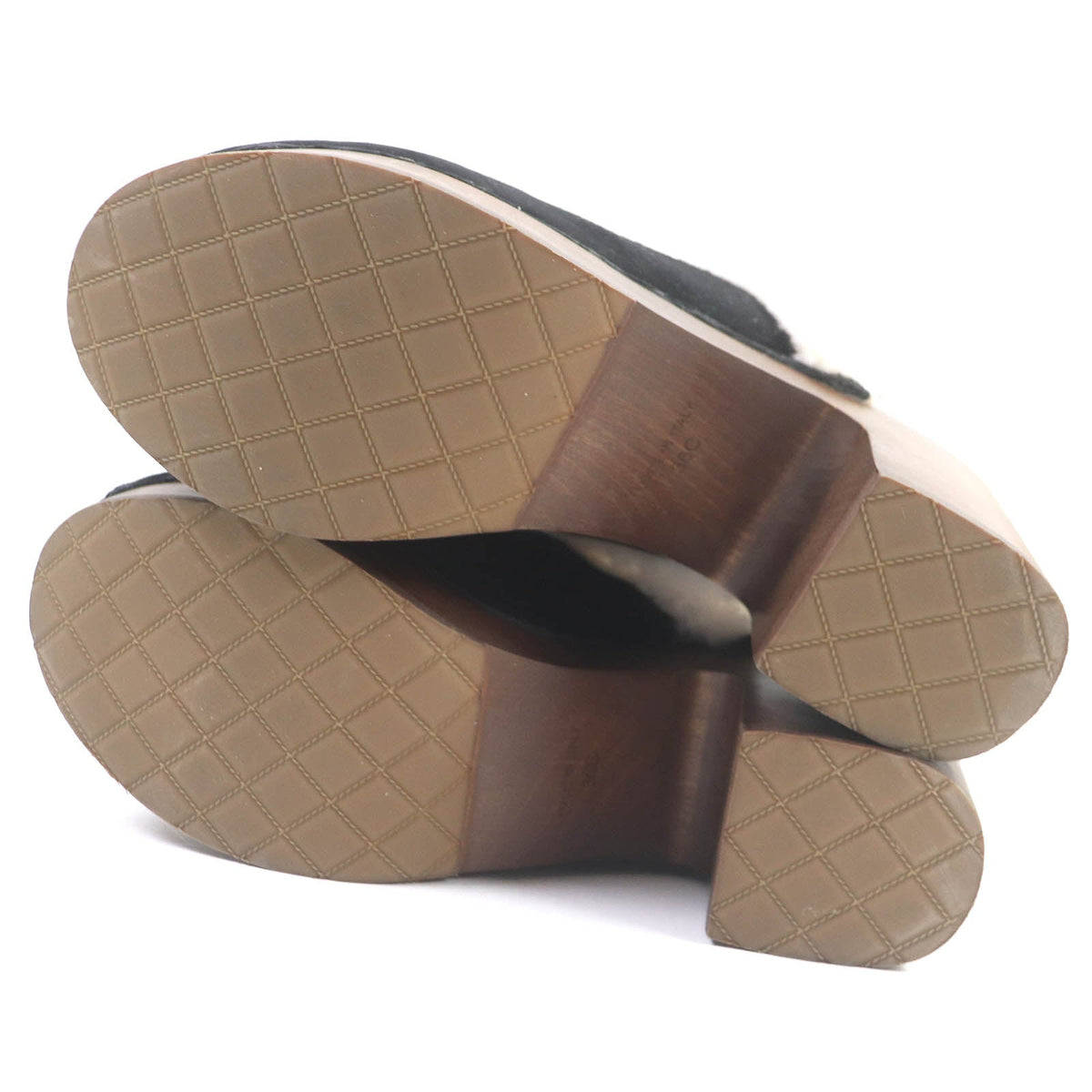 CHANEL Sandals G35368 Suede leather black 36C