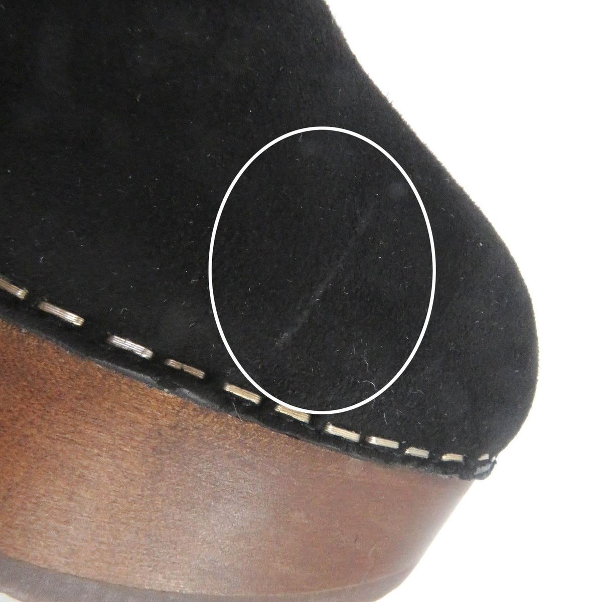 CHANEL Sandals G35368 Suede leather black 36C