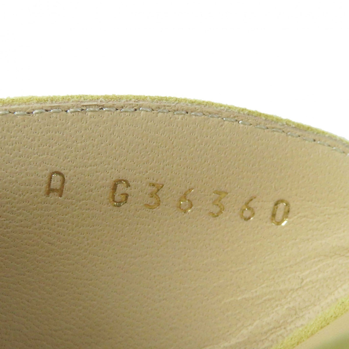 CHANEL pumps G36360 Suede leather Beige black 36