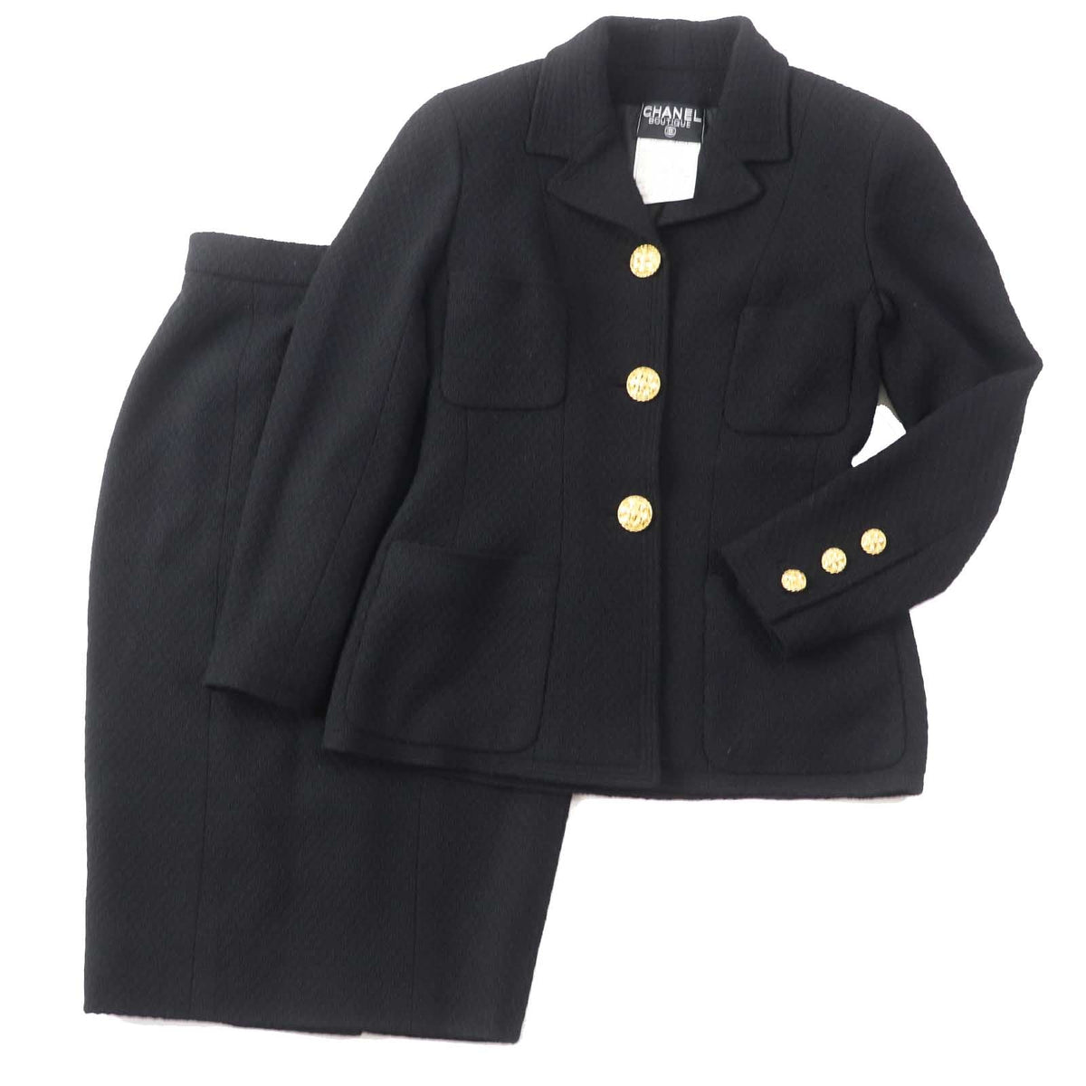 CHANEL setup 20506 wool black 38