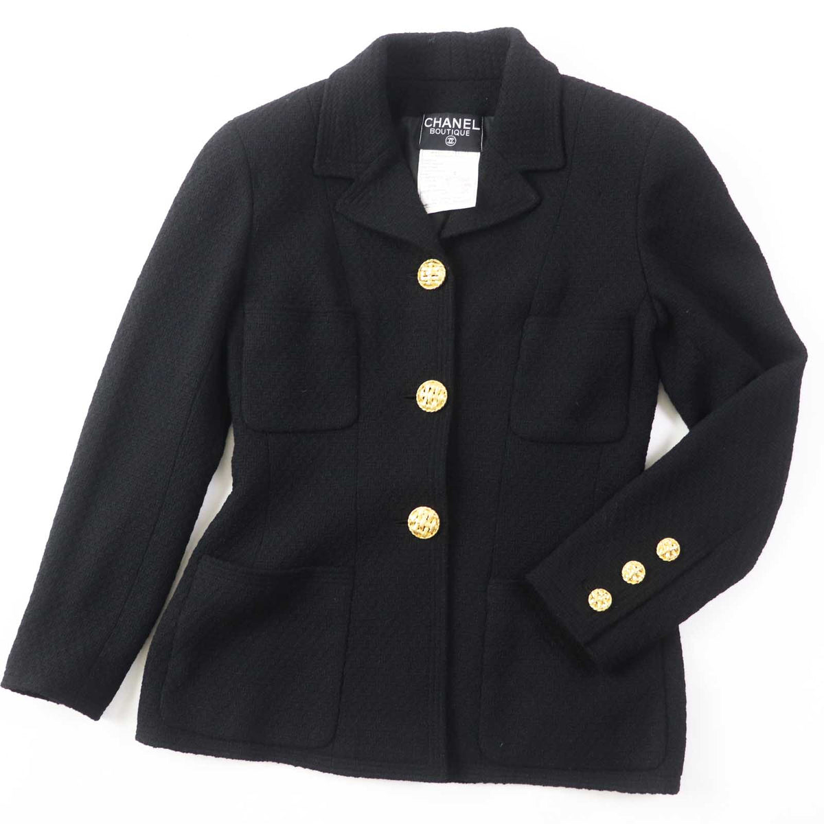 CHANEL setup 20506 wool black 38