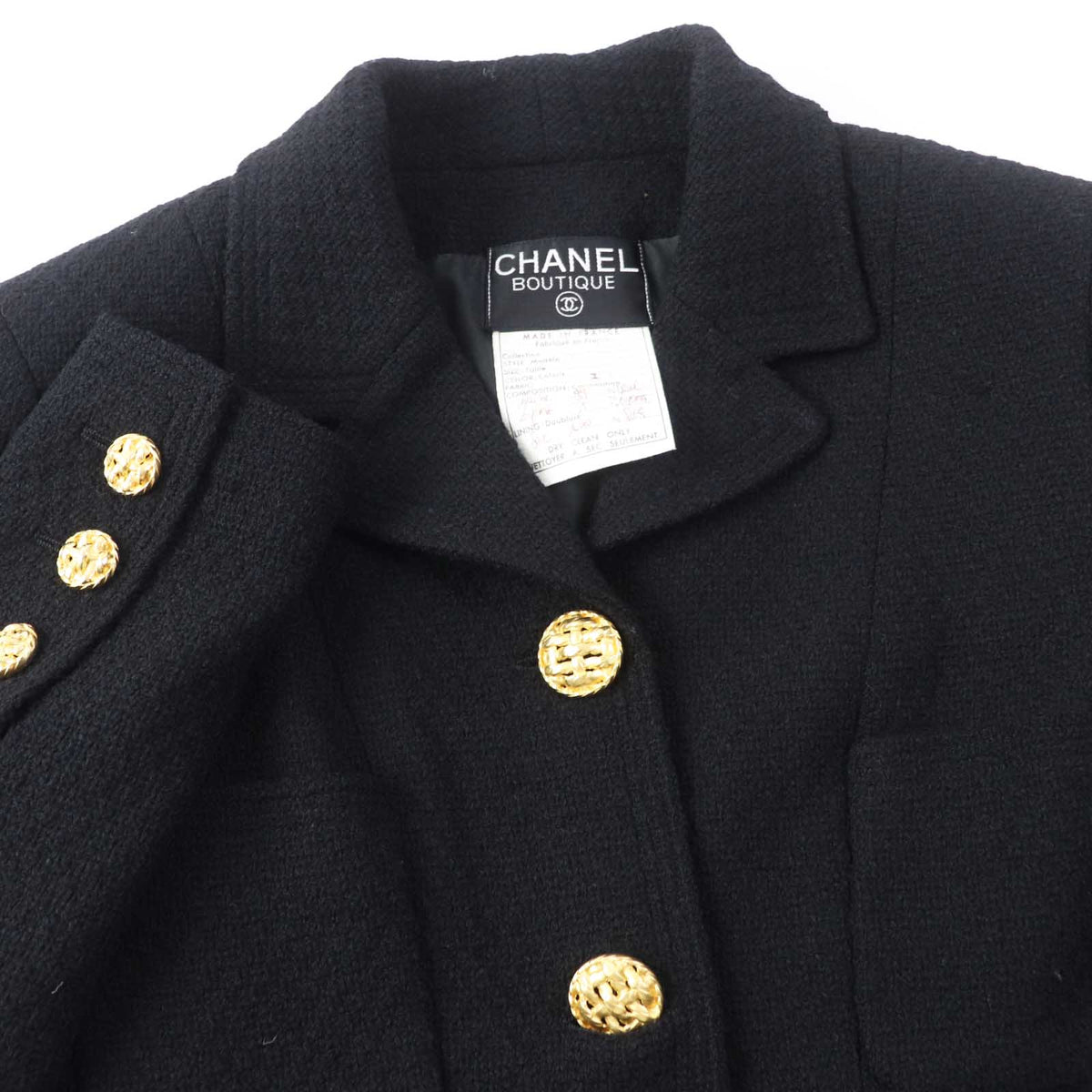 CHANEL setup 20506 wool black 38