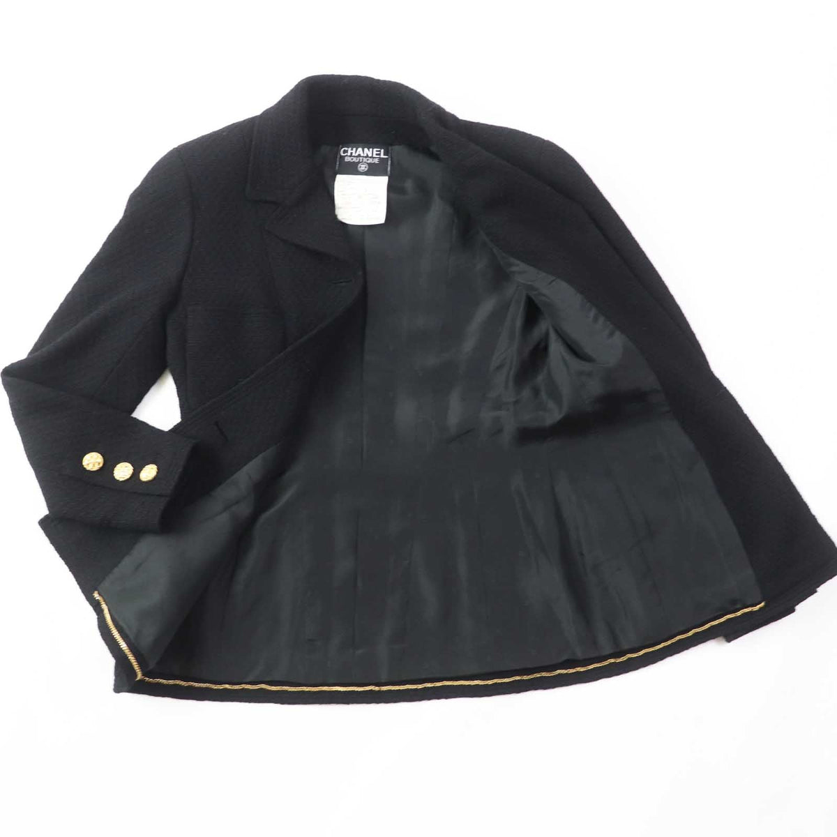 CHANEL setup 20506 wool black 38