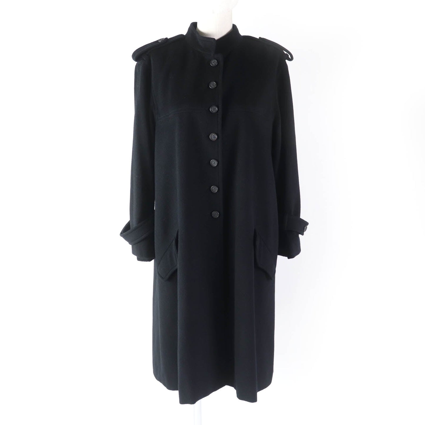CHANEL coat 05A P26790 cashmere black 36