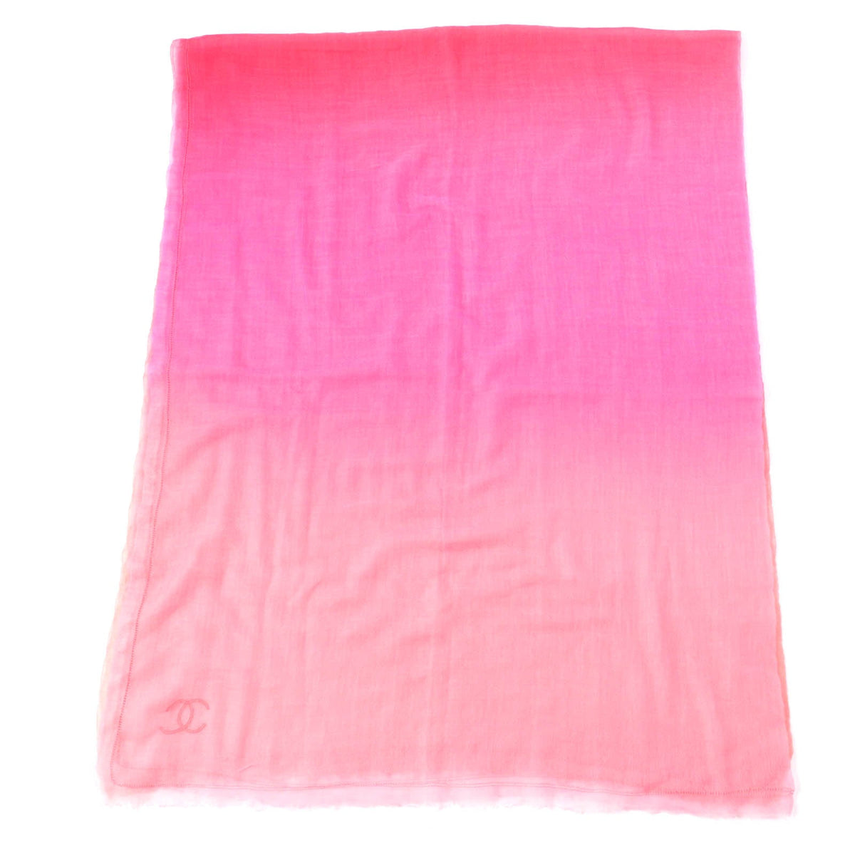 CHANEL shawl cashmere Pink type