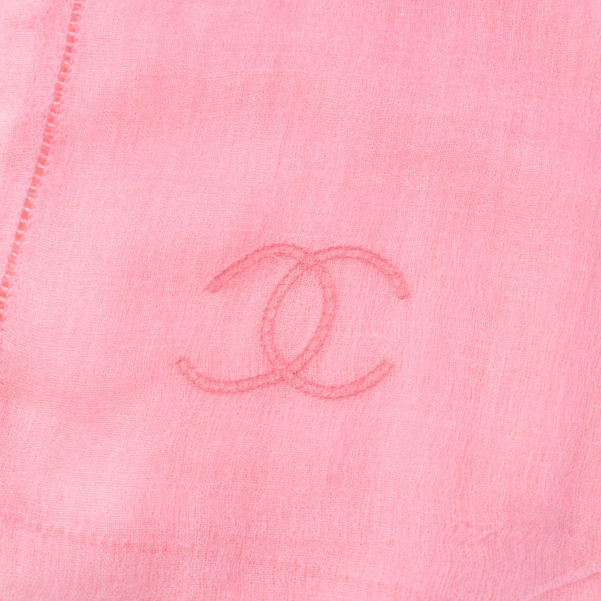 CHANEL shawl cashmere Pink type