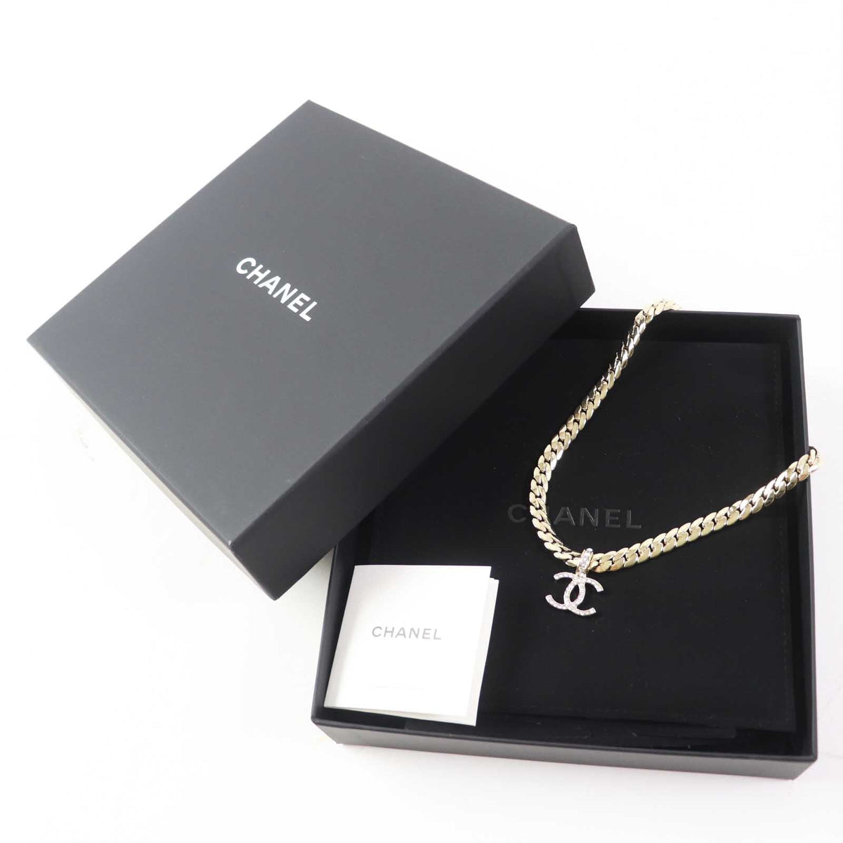 CHANEL Necklace ABD019 B24P metal gold
