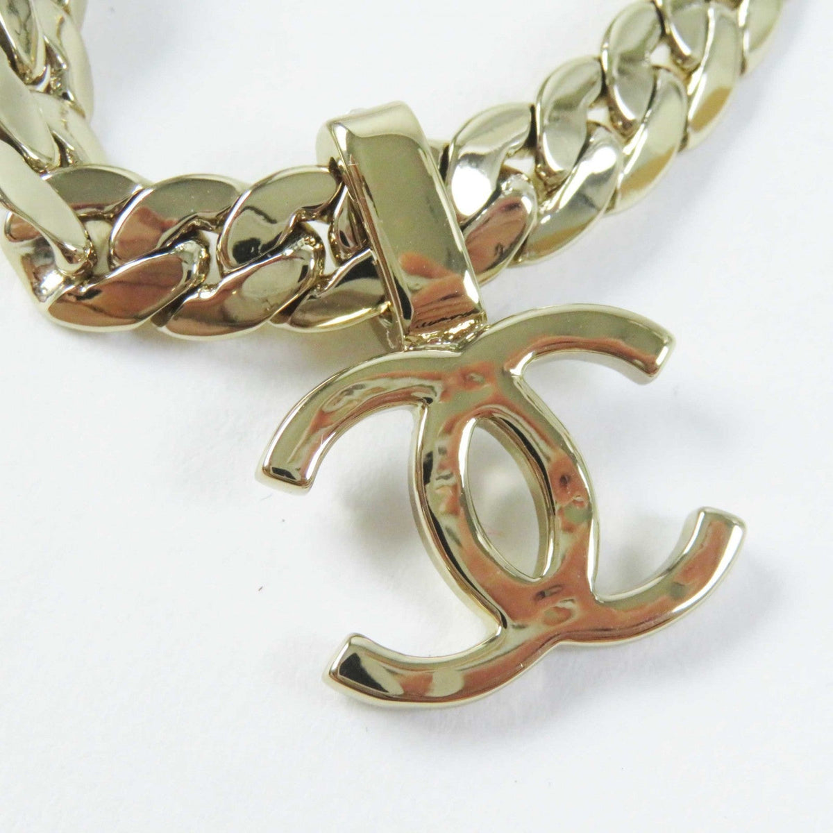 CHANEL Necklace ABD019 B24P metal gold
