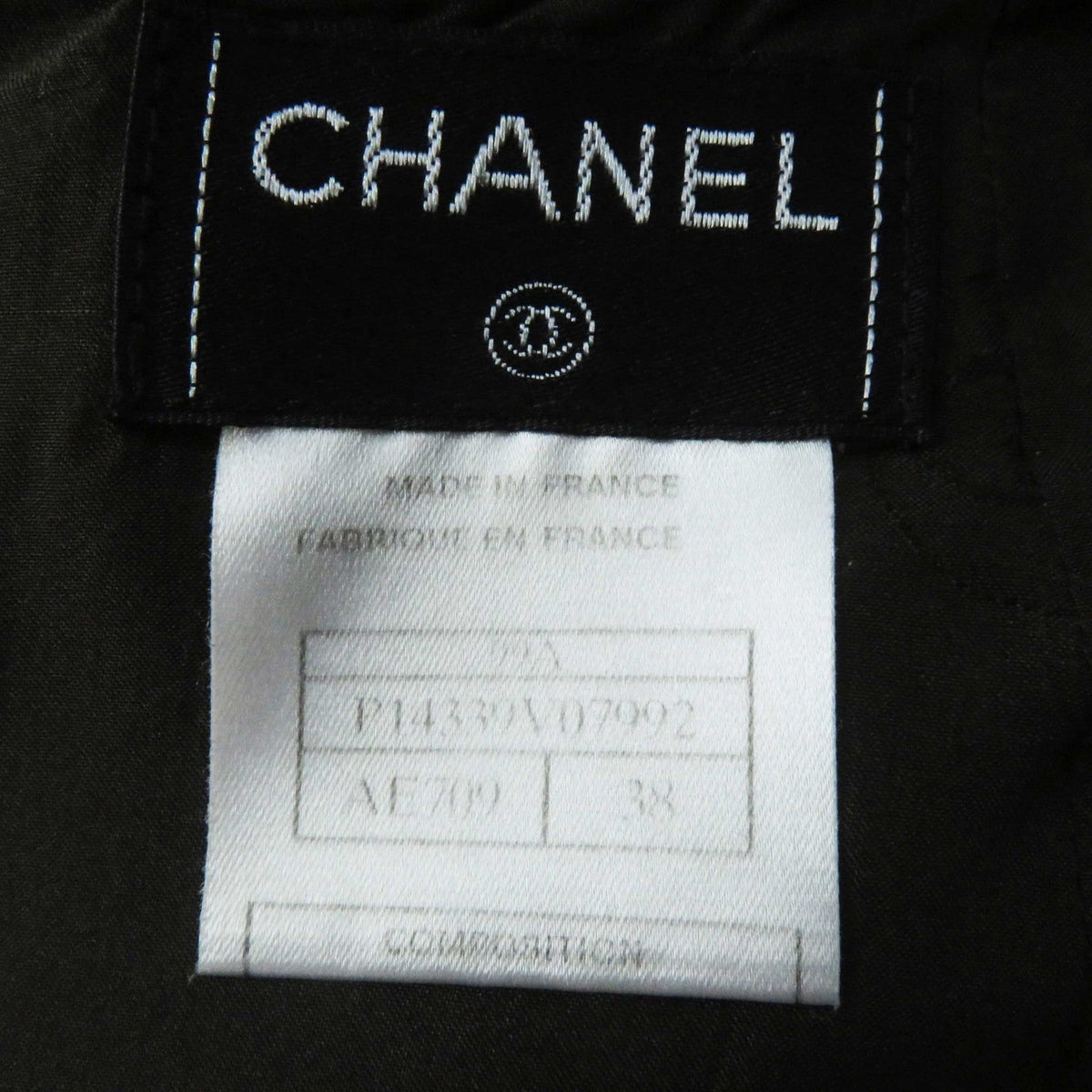 CHANEL setup 99A P14339 wool Dark brown type