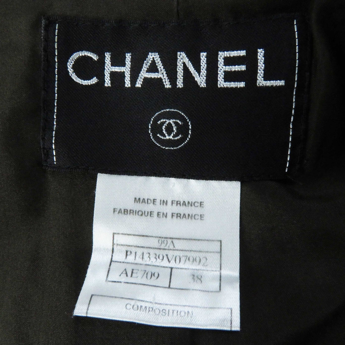 CHANEL setup 99A P14339 wool Dark brown type