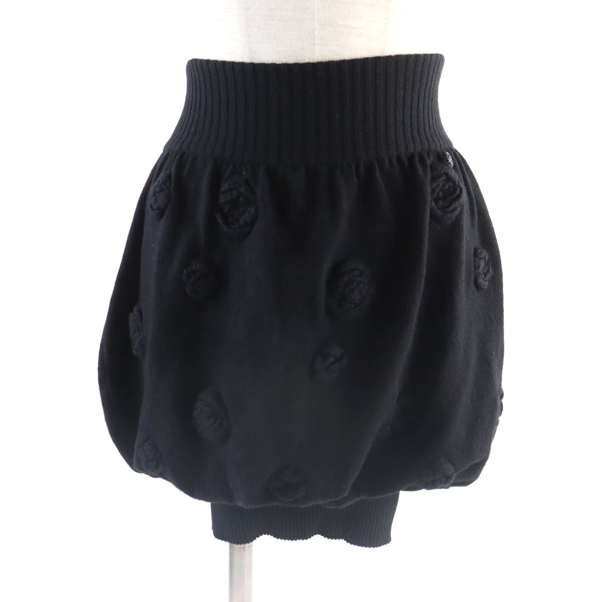 CHANEL skirt P33489 K00889 cashmere black 34