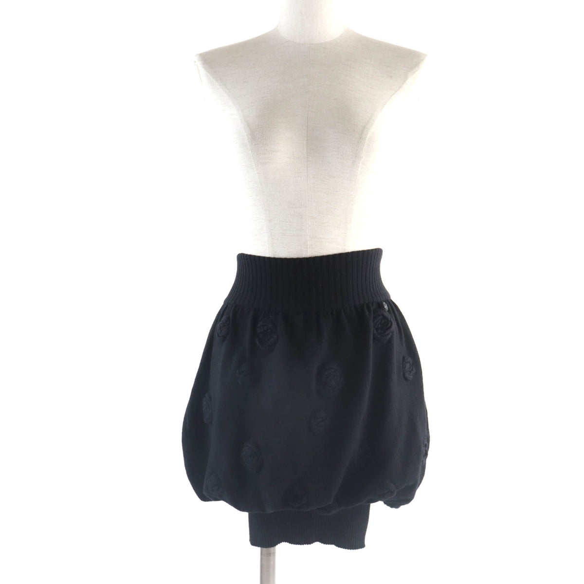 CHANEL skirt P33489 K00889 cashmere black 34