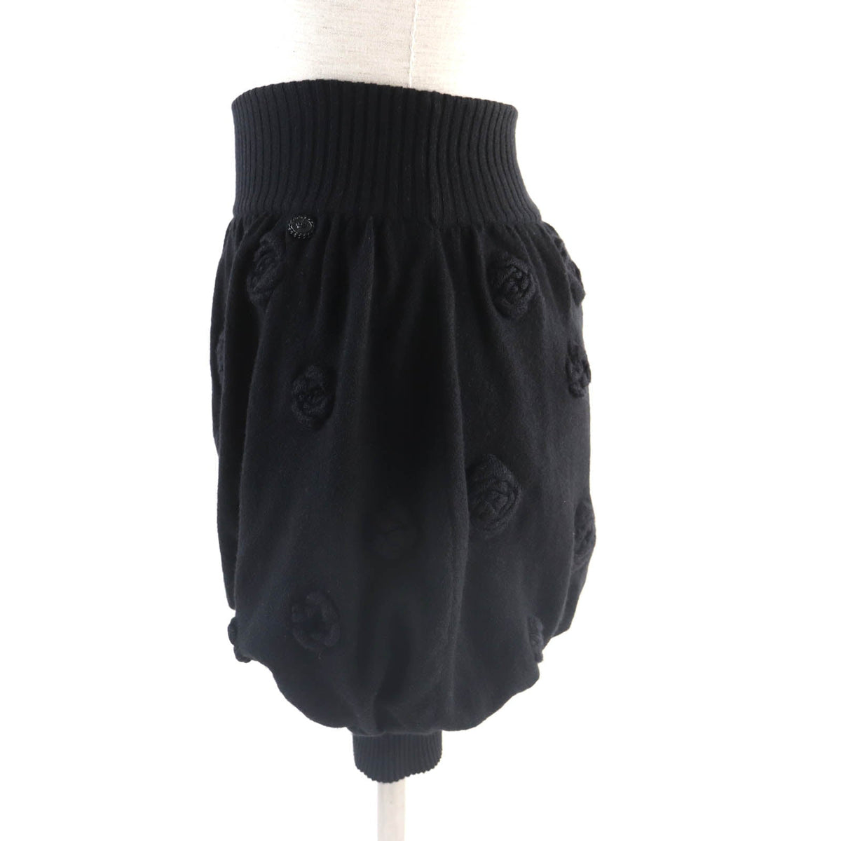 CHANEL skirt P33489 K00889 cashmere black 34