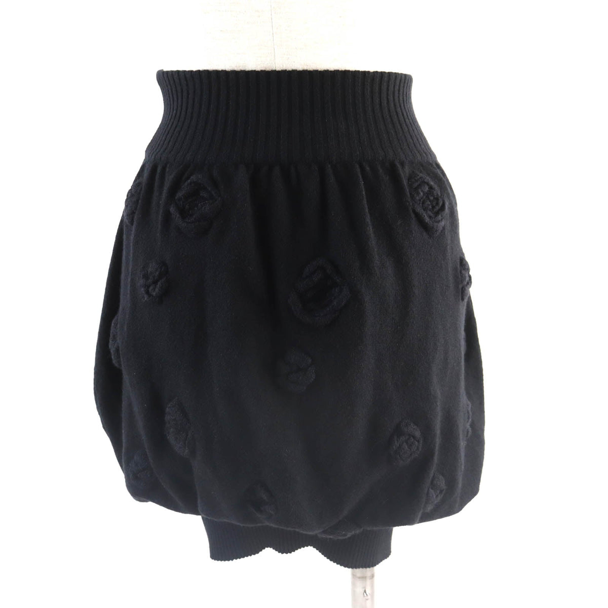 CHANEL skirt P33489 K00889 cashmere black 34