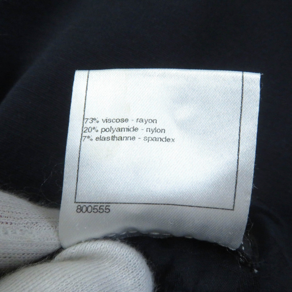 CHANEL Pants P43060 V31604 Rayon Navy 40