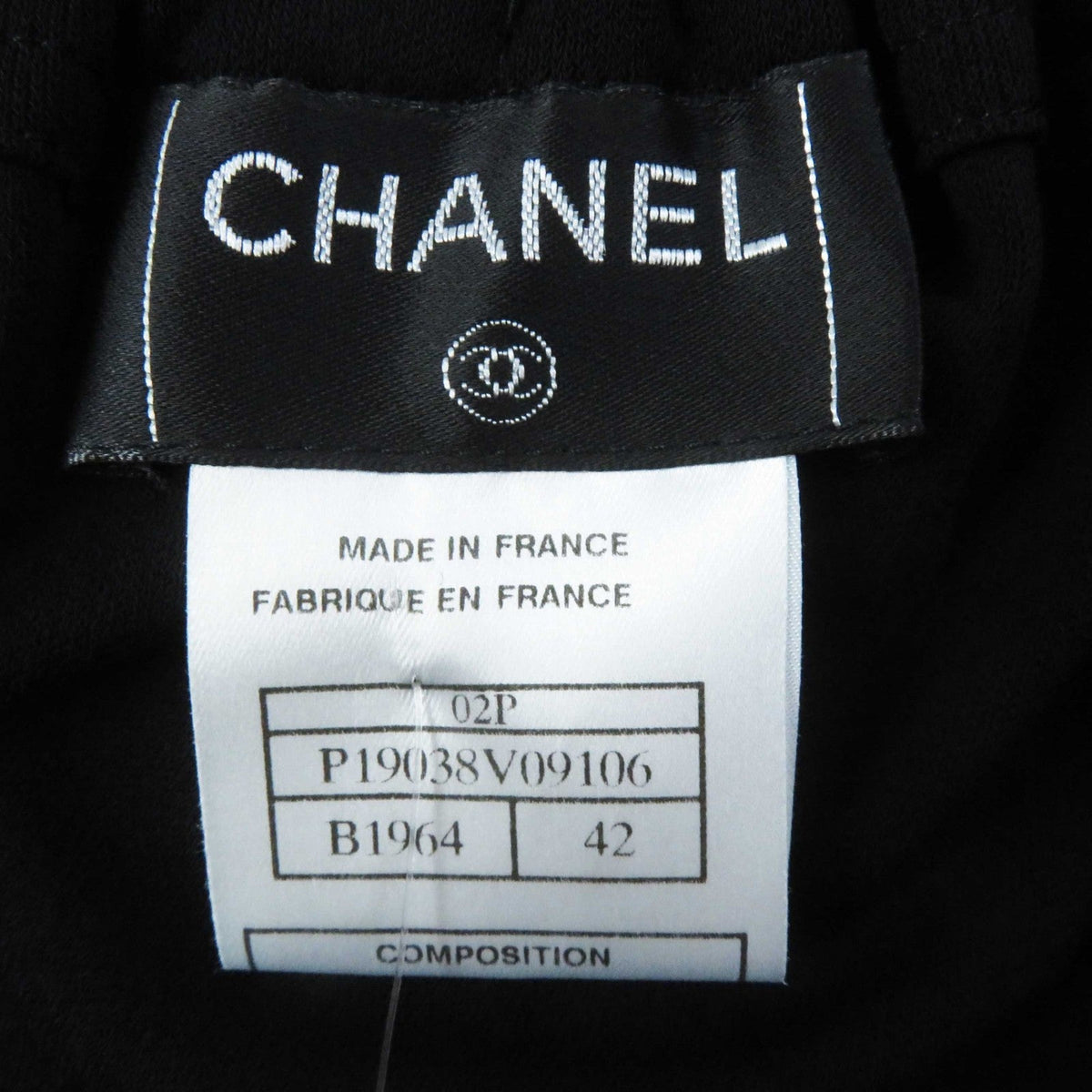 CHANEL setup 02P P19048 P19038 Rayon black