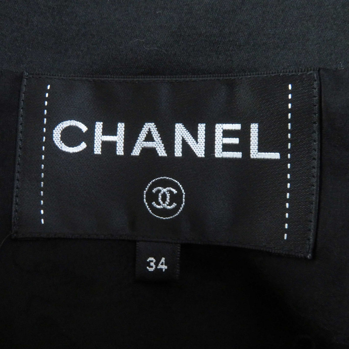 CHANEL Other outerwear P57185 Nylon Black White Tweed jacket 34