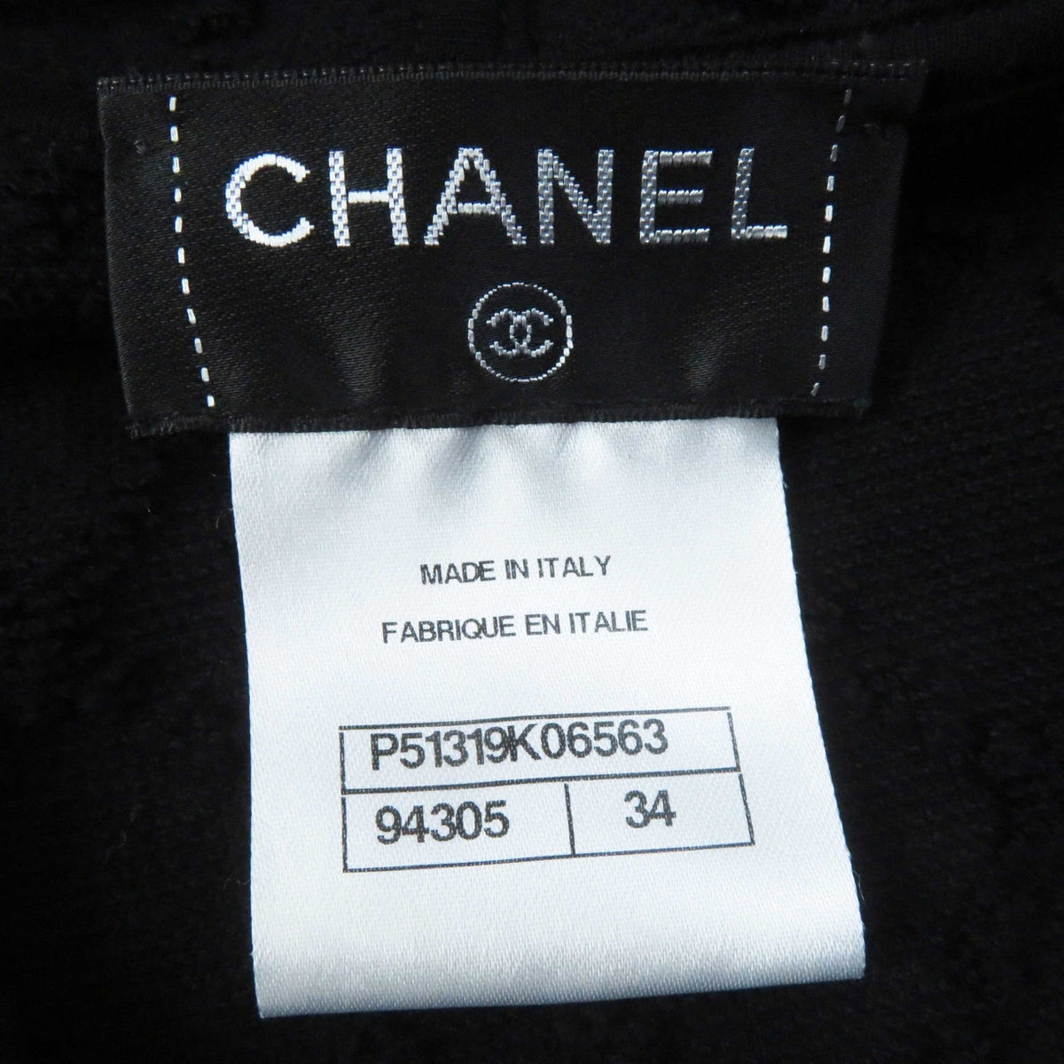 CHANEL one piece 15P P51319 cotton black 34