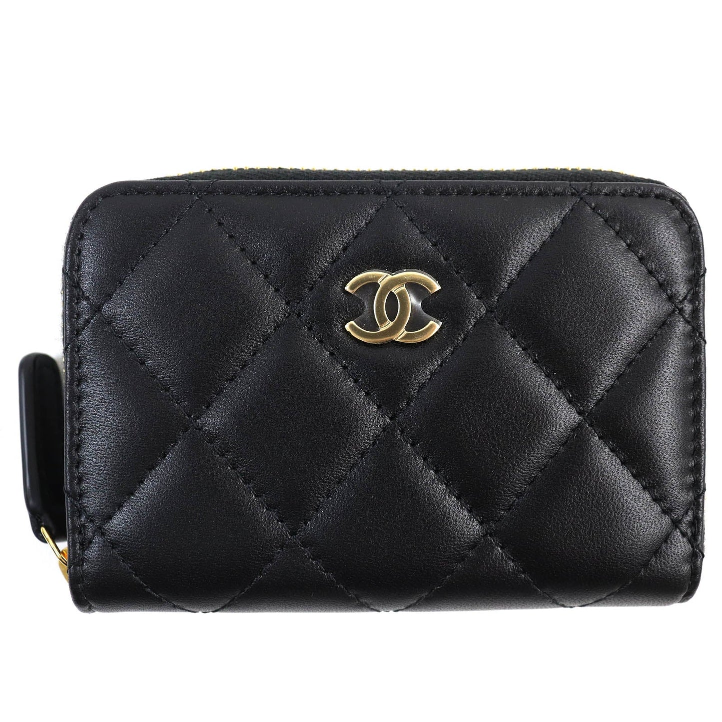 CHANEL Coin case AP0216 leather black Classic zip coin purse