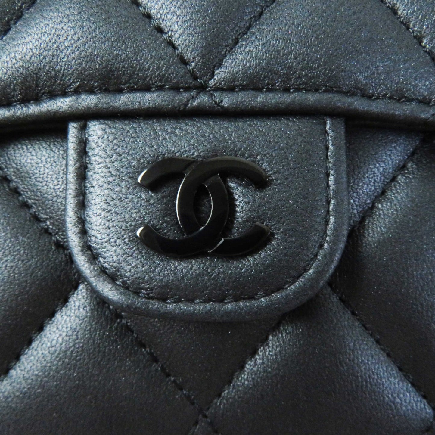 CHANEL Tri-fold wallet AP0231 leather black Timeless Classic Small Flap Wallet