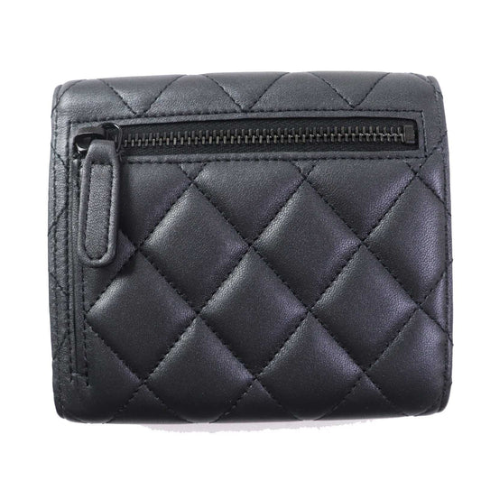 CHANEL Tri-fold wallet AP0231 leather black Timeless Classic Small Flap Wallet