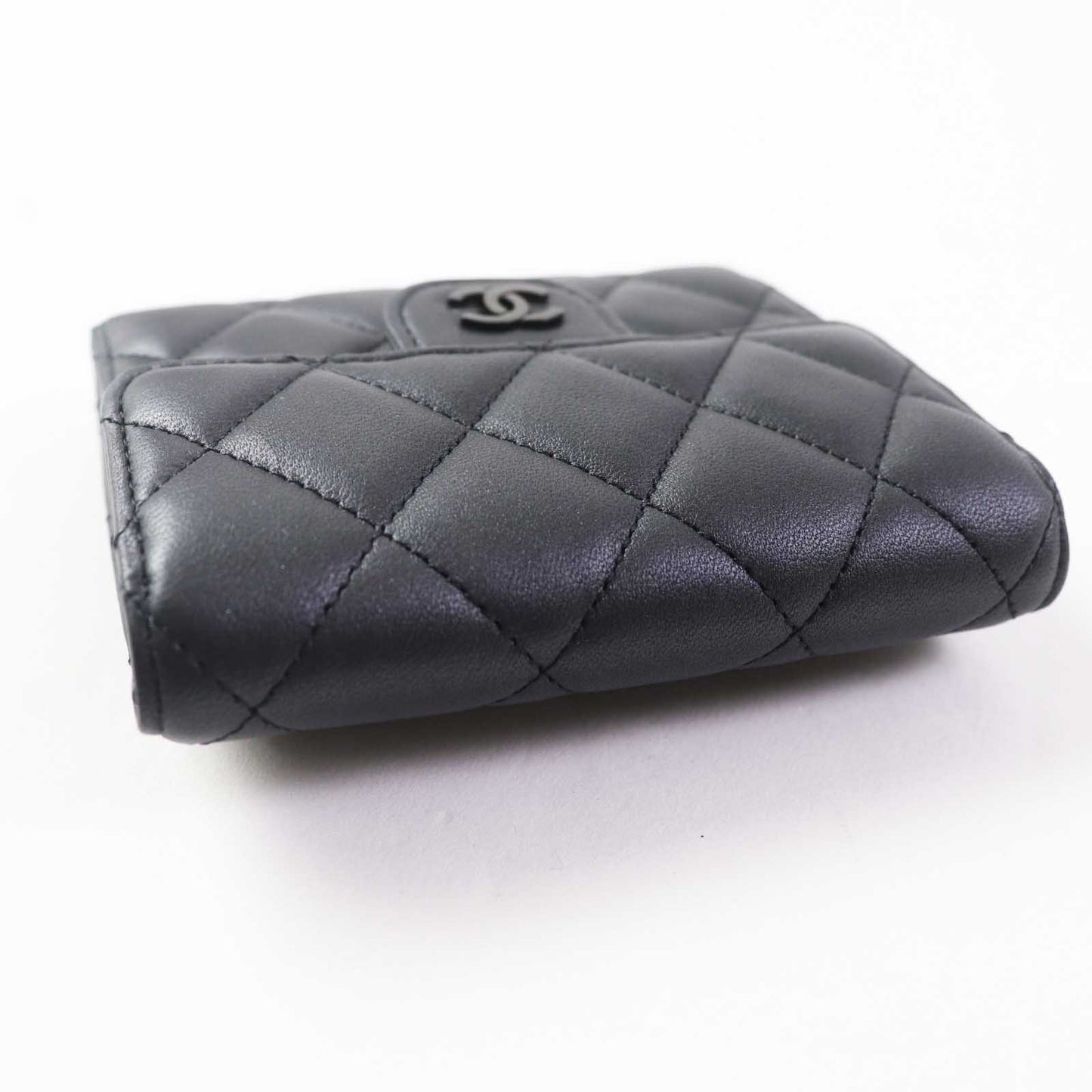 CHANEL Tri-fold wallet AP0231 leather black Timeless Classic Small Flap Wallet