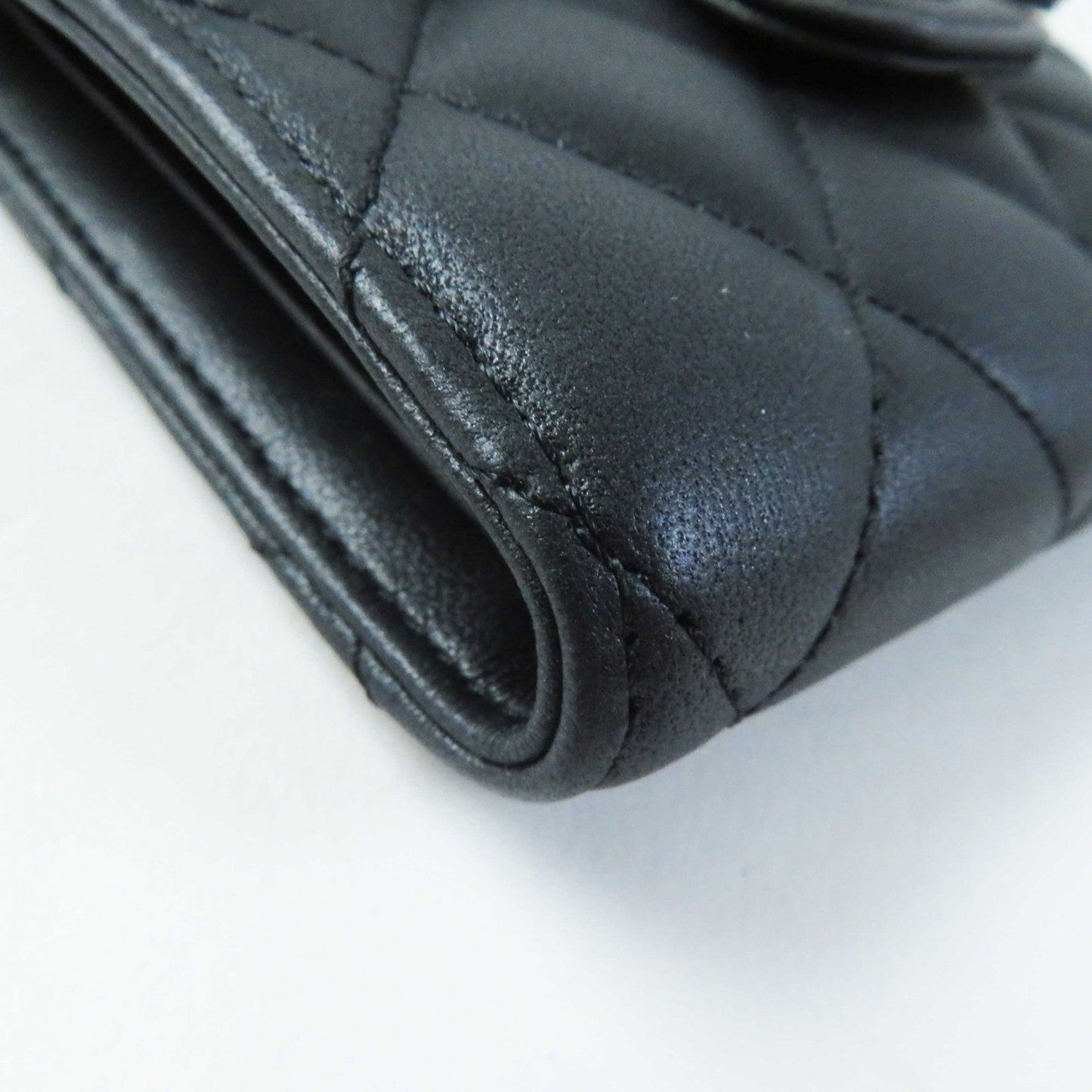 CHANEL Tri-fold wallet AP0231 leather black Timeless Classic Small Flap Wallet
