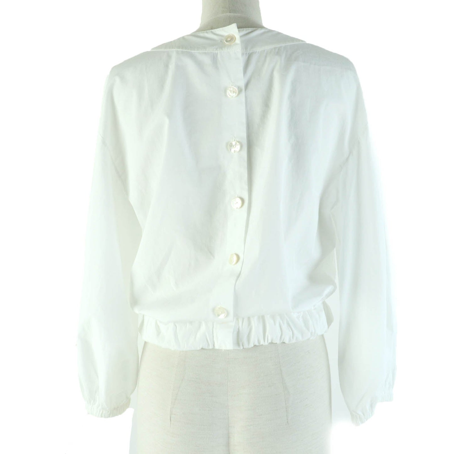 CHANEL blouse P55969V23050 cotton white 36
